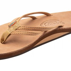 The Sandpiper - Luxury Leather  Single Layer Arch Support with 1/3 Double Narrow Strap