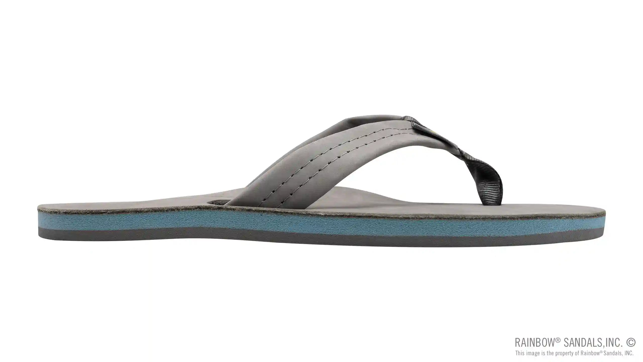 Signature Series - Men's Single Layer Premier Grey Leather Lt Blue Midsole - Image 4