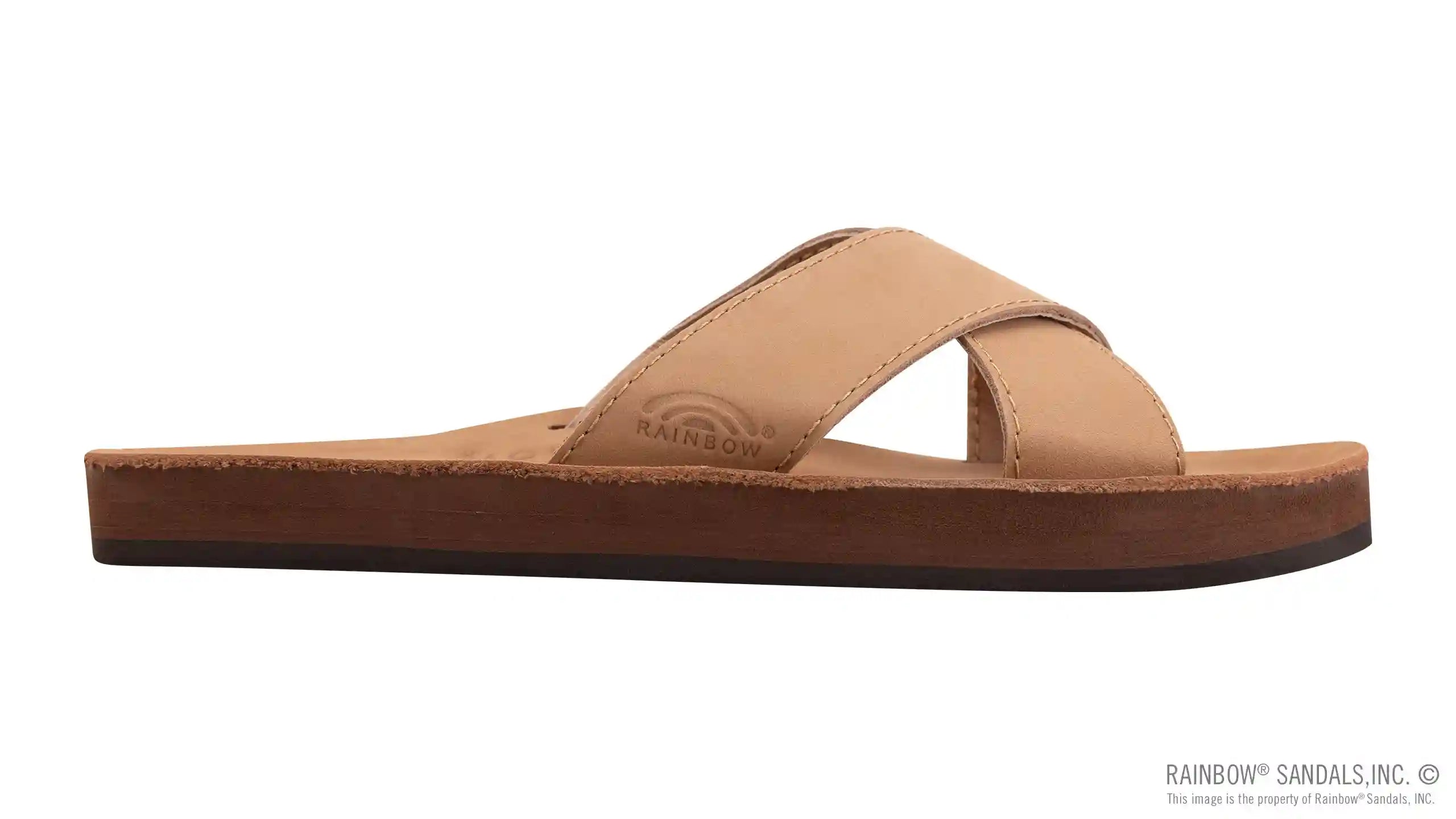 Premier Leather Single Layer Arch Cross Strap Flat Stitch - Image 19