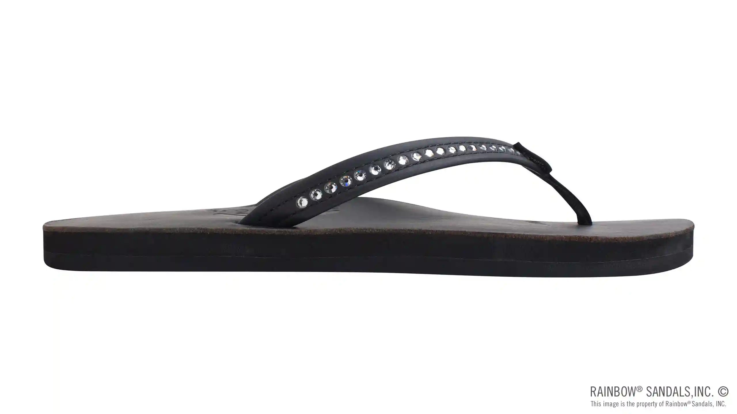 Crystal Collection - Single Layer Arch Support Leather 1/2 Narrow Strap with Crystals - Image 24