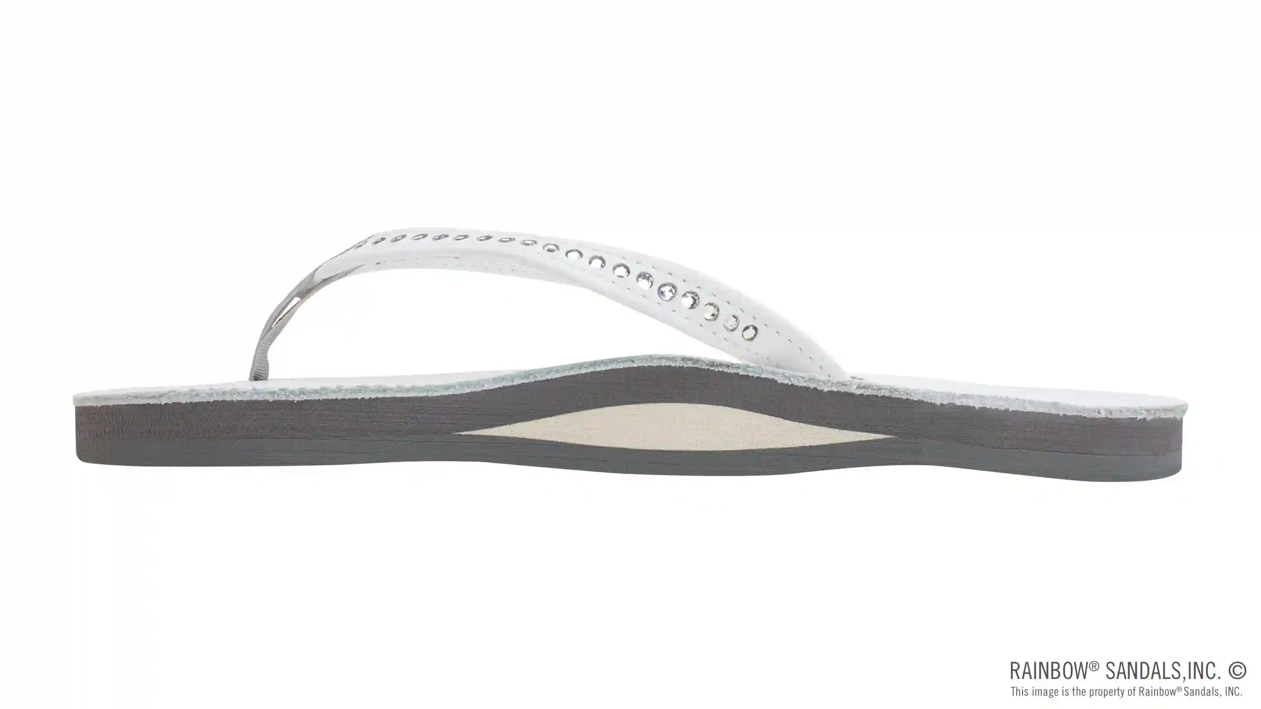 Crystal Collection - Single Layer Arch Support Leather 1/2 Narrow Strap with Crystals - Image 27