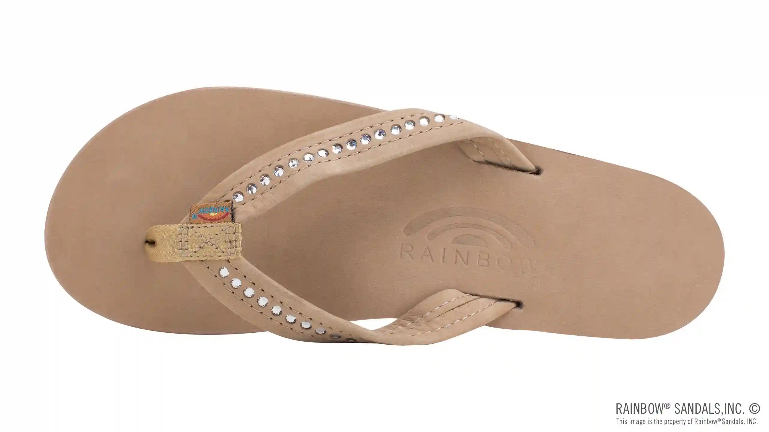 Crystal Collection - Double Layer Arch Support Leather 3/4 Medium Strap w/ Crystals - Image 18