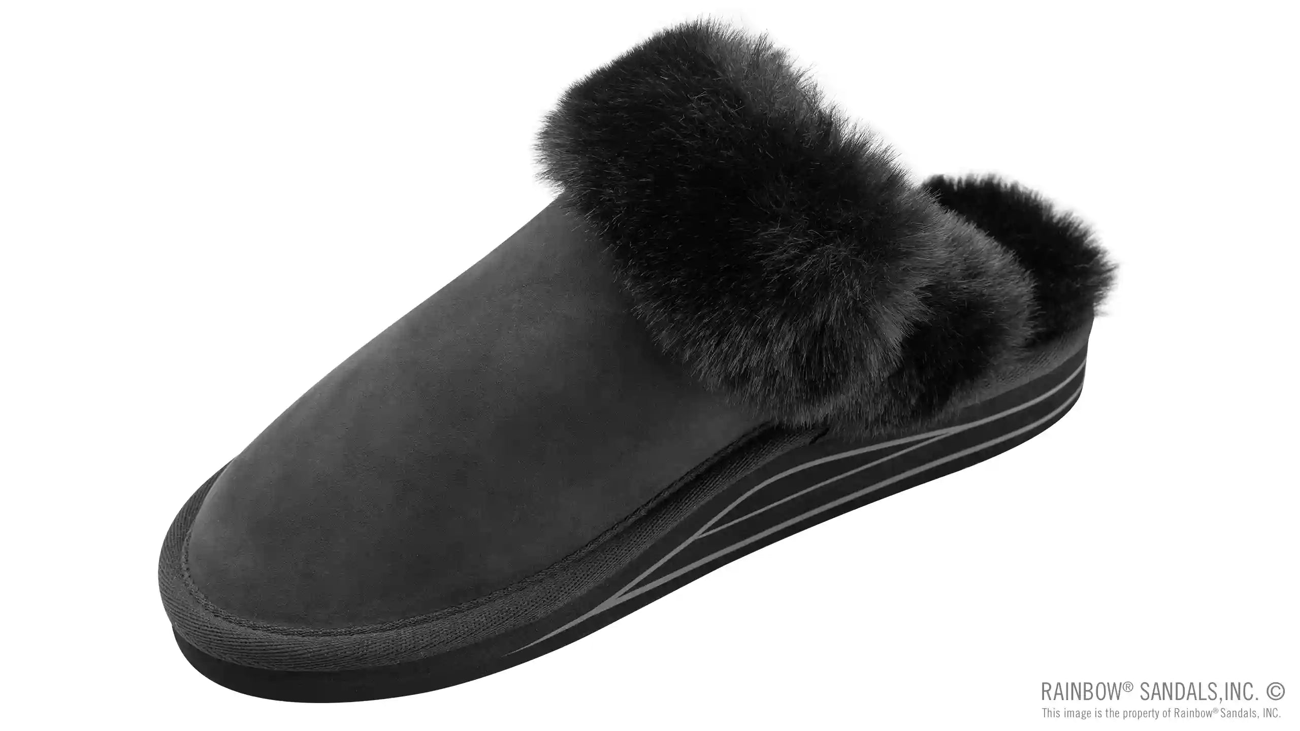 Sunset Snugs2 - Leather. Fleece Lined Slipper Double Layer Arch