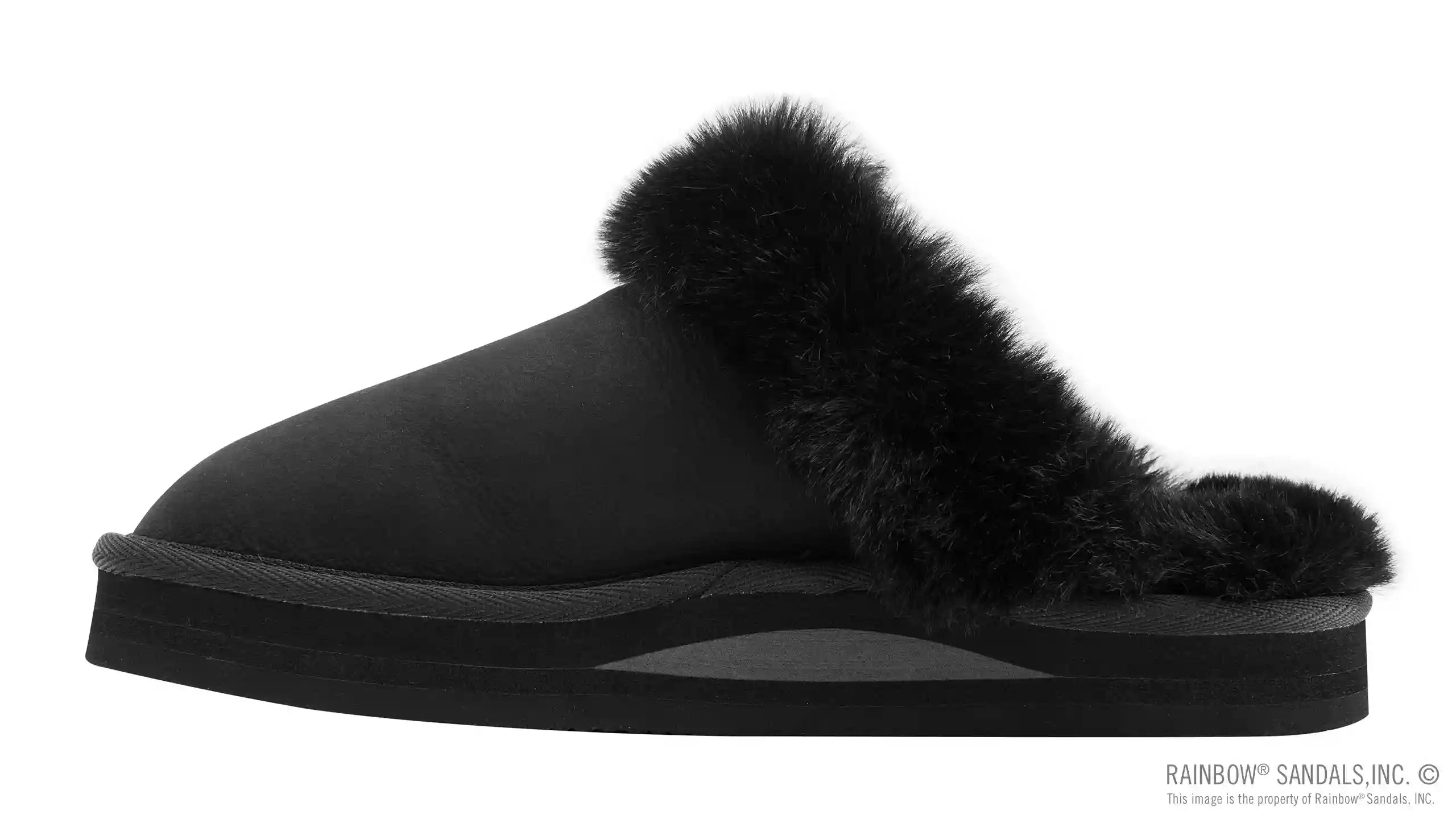 Sunset Snugs - Leather. Fleece Lined Slipper Single Layer Arch