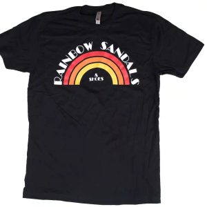 Men's T-Shirt Vintage Rainbow Sandals Logo